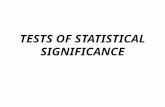 TESTS OF STATISTICAL SIGNIFICANCE. STATISTICAL INFERENCE TRUE STATE OF AFFAIRS EFFECTIVENOT EFFECTIVE EFFECTIVETrue positive(correct)False positive(type.