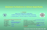 Quantum Turbulence in Helium Superfluids L. Skrbek Joint Low Temperature Laboratory, Institute of Physics ASCR and Charles University V Holešovičkách 2,