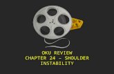OKU REVIEW CHAPTER 24 – SHOULDER INSTABILITY. 24 year male presents with a traumatic shoulder dislocation that was reduced. He is now 3 days out and in.