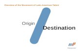 Overview of the Movement of Latin American Talent Origin Destination.