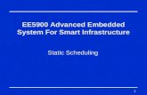 1 EE5900 Advanced Embedded System For Smart Infrastructure Static Scheduling.