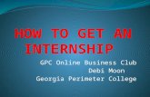 GPC Online Business Club Debi Moon Georgia Perimeter College.