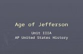 Age of Jefferson Unit IIIA AP United States History.