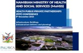 Infrastructure: Buildings (Infrastructure delivery and planning) NAMIBIAN MINISTRY OF HEALTH AND SOCIAL SERVICES (MoHSS) HEALTH PUBLIC-PRIVATE PARTNERSHIPS.