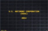 U.S. ANTIMONY CORPORATION (USAC)2014 April, 2014 1.