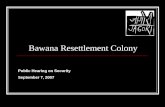 Bawana Resettlement Colony Public Hearing on Security September 7, 2007.