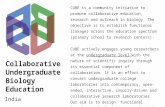 Collaborative Undergraduate Biology Education CUBE is a community initiative to promote collaborative education, research and outreach in biology. The.