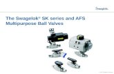 © 2007 Swagelok Company. The Swagelok ® SK series and AFS Multipurpose Ball Valves.