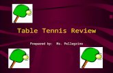 Table Tennis Review Prepared by: Ms. Pellegrino. Answer the following questions correctly and you will ace the quiz!