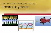Section 3B- Modules 12/13 Unemployment. Unemployment.