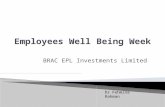 BRAC EPL Investments Limited Dr Fehmina Rahman.  Emotional Well being  Physical Well being.