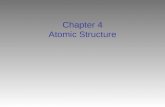 Chapter 4 Atomic Structure. The Atom You cannot see the tiny fundamental particles that make up matter. Yet, all matter is composed of such particles,