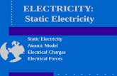 ELECTRICITY: Static Electricity Static Electricity Atomic Model Electrical Charges Electrical Forces.