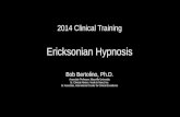 2014 Clinical Training Ericksonian Hypnosis Bob Bertolino, Ph.D. Associate Professor, Maryville University Sr. Clinical Advisor, Youth In Need, Inc. Sr.