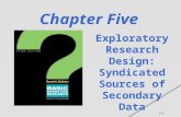 5-1 Chapter Five Exploratory Research Design: Syndicated Sources of Secondary Data.