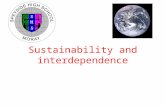 Sustainability and interdependence. CFE Higher Biology Sustainability and interdependence Key areas: 1.Food supply, plant growth and productivity 2.Plant.