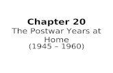 Chapter 20 The Postwar Years at Home (1945 – 1960)