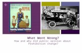 + What Went Wrong? How and why did public opinion about Prohibition change?