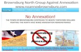 Brownsburg North Group Against Annexation  1 Oct. 22, 2014 Presentation to Annexation Study Committee.