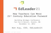 How Teachers Can Move 21 st Century Education Forward Ken Kay, CEO, EdLeader21 © 2010 EdLeader21. All rights reserved. Building Bridges Conference Tan-Tar-A.