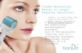 TianDe Mezoroller: Beauty no Longer Requires Sacrifice! "Rarely, in small doses and right to the point!" Dr Michel Pistor, founder of the mesotherapy method.