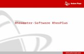 Www.anton-paar.com Rheometer-Software RheoPlus. 2 Application software - RheoPlus.