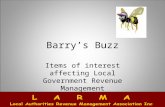 Barry’s Buzz Items of interest affecting Local Government Revenue Management.