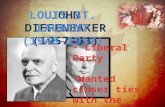 Background Diefenbaker – first conservative prime minister in 22 years in 1957 election  Minority government Leading in the polls + Liberals holding.