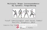 Multiple Shape Correspondence by Dynamic Programming Yusuf Sahillioğlu 1 and Yücel Yemez 2 Pacific Graphics 2014 Computer Eng. Depts, 1, 2, Turkey.