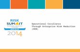 Operational Excellence Through Enterprise Risk Reduction (ERR)