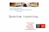 Quantum Learning Prof Gilly Salmon Pro Vice-Chancellor, Learning Transformations.