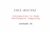 CSCI-455/552 Introduction to High Performance Computing Lecture 11.