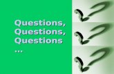 Questions, Questions, Questions … Part 1: Questions with the verb BE.