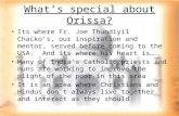 What’s special about Orissa? Its where Fr. Joe Thundiyil Chacko’s, our inspiration and mentor, served before coming to the USA. And its where his heart.