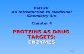 1 © Patrick An Introduction to Medicinal Chemistry 3/e Chapter 4 PROTEINS AS DRUG TARGETS: ENZYMES.
