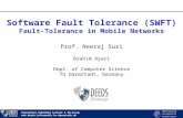 1 Software Fault Tolerance (SWFT) Fault-Tolerance in Mobile Networks Dependable Embedded Systems & SW Group  Prof.