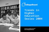 Trends in Higher Education Series 2004. Distribution of Full-Time Undergraduates at Four-Year Institutions by Published Tuition and Fee Charges, 2004-05.