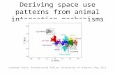 Deriving space use patterns from animal interaction mechanisms Jonathan Potts, Postdoctoral Fellow, University of Alberta, May 2013.