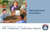 Teambuilding Block - Seminar 3.4 CAP Corporate Learning Course Management Principles.