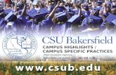 CAMPUS HIGHLIGHTS / CAMPUS SPECIFIC PRACTICES 9001 Stockdale Highway Bakersfield, CA 93311661-654-3138.