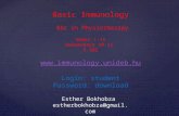 Www.immunology.unideb.hu Login: student Password: download Esther Bokhobza estherbokhobza@gmail.com Basic Immunology BSc in Physiotherapy Weeks 1-15 Wednesdays.
