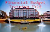 Financial Budget Training FY15. Budget ComponentsBudget Components State Appropriations - Biennial Legislative Appropriation Request (LAR) Tuition - Student.