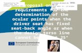 Proposal on the requirements for the determination of the ocular points when the driver seat has fixed seat- back angle or when the design torso line cannot.