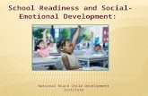 School Readiness and Social- Emotional Development: National Black Child Development Institute.