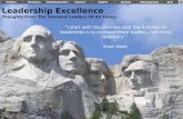 Leadership Excellence Thoughts From The Greatest Leaders Of All Times PoliticsBusinessEntertainmentScienceSportsSociety “I start with the premise that.