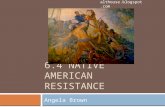 6.4 NATIVE AMERICAN RESISTANCE Angela Brown althouse.blogspot.com.