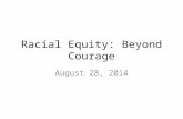 Racial Equity: Beyond Courage August 28, 2014. Learner Voices through Poetry.