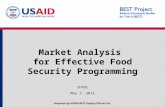 Market Analysis for Effective Food Security Programming IFADC May 7, 2012 Prepared by USAID-BEST Project/Fintrac Inc.