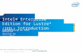 1 FOR USE IN IEEL SOLUTIION CLASS ONLY Intel Confidential Intel® Enterprise Edition for Lustre* (IEEL) Introduction Implementing an IEEL Solution Session.