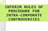 1 INTERIM RULES OF PROCEDURE FOR INTRA-CORPORATE CONTROVERSIES.